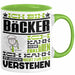 Bäcker Geschenk Tasse Geschenkidee für Bäcker Geburtstag Lustiger Spruch Ich Bin Bäcker Ich Kann Es Dir Erklären Aber Nicht Für Dich Verstehen Funny Grün Trendation
