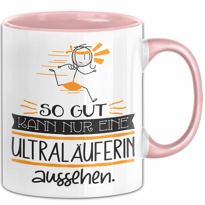 Ultraläuferin Geschenk Tasse So Gut Kann Nur Eine Ultraläuferin Aussehen Geschenkidee Geburtstag Weihnachten Lustig Rosa Trendation