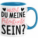 Willst du Meine Patentante Sein Verkündung Tasse Geschenkidee Spruch Beste Patentante Kaffee-Becher Blau Trendation