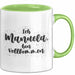 Manuela Tasse Ich Manuela, Bin Vollkommen Geschenk Grün Trendation