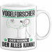 Vogelforscher Tasse Geschenk für Vogelforscher Der Mann Der Alles Kann Geschenkidee zum Geburtstag Weiß Trendation
