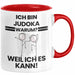 Judoka Geschenk Tasse Lustiger Spruch Ich Bin Judoka Warum Weil Ich Es Kann Geschenkidee Bester Judoka Geburtstag Kaffee-Becher Rot Trendation