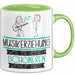 Musikerziehung Weil Es Keinen Schöneren Beruf Gibt Tasse Geschenk für Eine Musikerziehung Lustig Grün Trendation