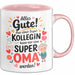 Oma Tasse Geschenkidee Beste Kollegin Oma Geschenk Rosa Trendation