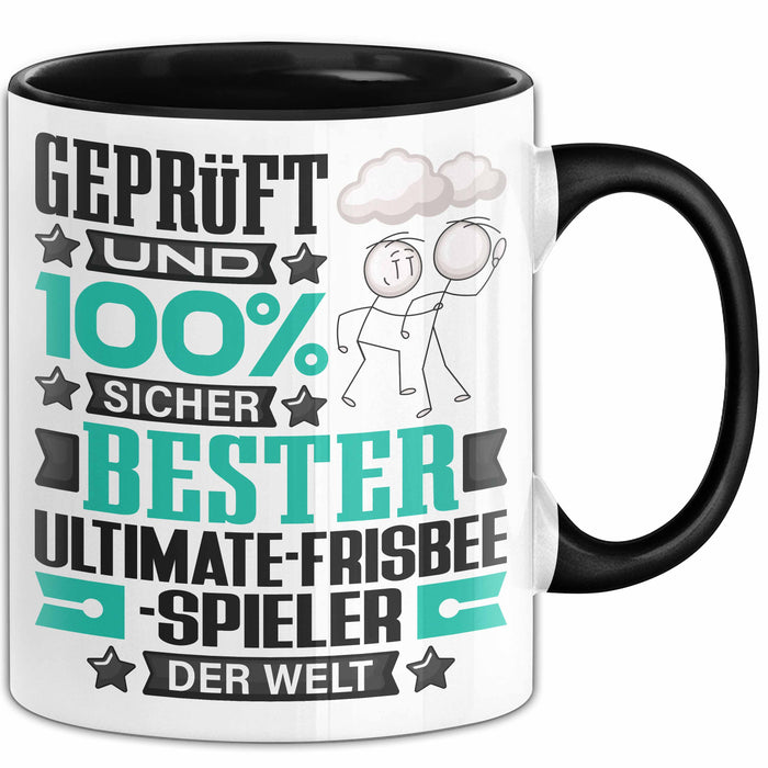 Ultimate-Frisbee-Spieler Geschenk Lustiger Spruch für Ultimate-Frisbee-Spieler Geschenkidee Bester Ultimate-Frisbee-Spieler Der Welt Schwarz Trendation