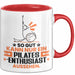 Pilates-Enthusiast Geschenk Tasse So Gut Kann Nur Ein Pilates-Enthusiast Aussehen Geschenkidee Kaffee-Becher Rot Trendation