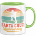 Skateboard Skater Fans Bzw Skateboard Tasse Becher Geschenk Mädchen Jungs Santa Cruz Grün Trendation