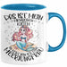 Meerjungfrau Geschenk Tasse Mädchen Das Ist Mein Menschen Kostüm In Echt Bin Ich Eine Meerjungfrau Nixe Geschenkidee Mädels Kaffee-Becher Blau Trendation