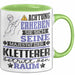 Kletterer Geschenk Tasse Lustiger Spruch Erheben Sie Sich Der Kletterer Betritt den Raum Grün Trendation