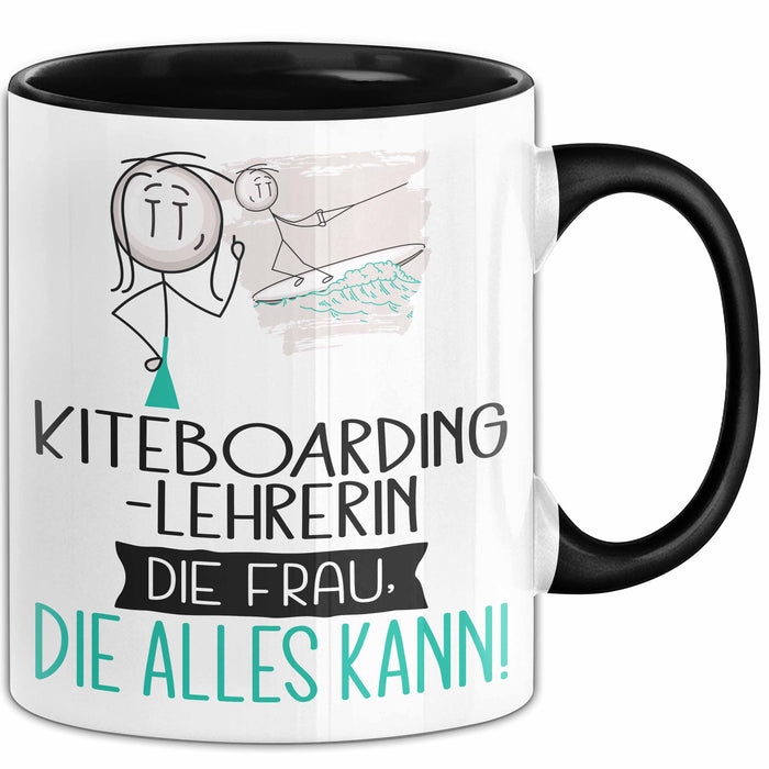 Kiteboarding-Lehrerin Geschenk Tasse Becher Die Frau Die Allen Kann Geschenkidee für eine Kiteboarding-Lehrerin Lustig Trendation