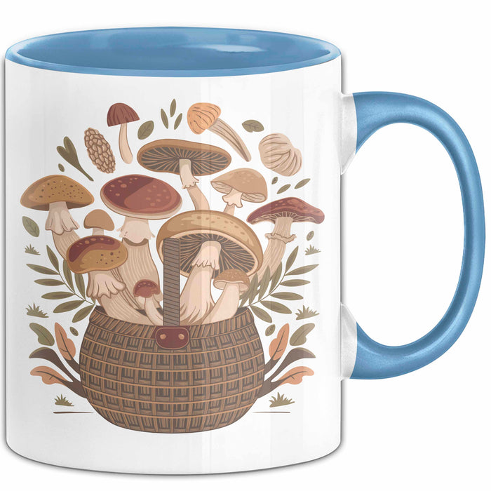 Sammler Tasse Geschenkidee für Wildnahrungs Entdecker Blau Trendation
