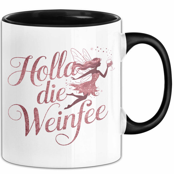 Weintrinker Trinken Fee Tasse Geschenk Lustige Geschenkidee Spruch Weinliebhaber Fee Trendation