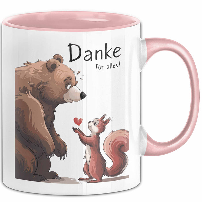 Lehrer Wertschätzung Danke Tasse Geschenk Lustige Geschenkidee Spruch Danke Für Alles Rosa Trendation