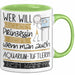 Aquarium-Tüftlerin Tasse Geschenk Spruch Wer Will Schon Prinzessin Sein Wenn Man Auch Aquarium-Tüftlerin Sein Kann Grün Trendation