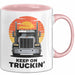 LKW Fahrer Tasse Geschenk Lustige Geschenkidee Spruch Für Straßen Krieger Rosa Trendation