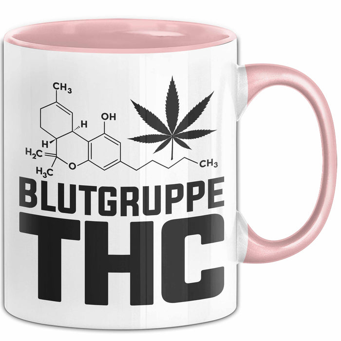 Kiffer Blutgruppe Thc Gras Tasse Geschenk Cannabis Kiffer Geschenkidee