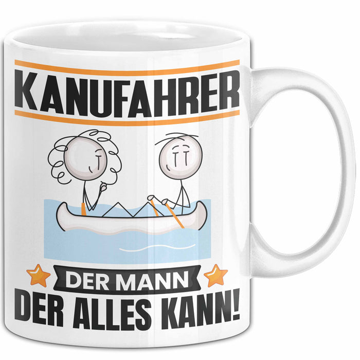 Kanufahrer Tasse Geschenk für Kanufahrer Der Mann Der Alles Kann Geschenkidee zum Geburtstag Weiß Trendation