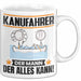 Kanufahrer Tasse Geschenk für Kanufahrer Der Mann Der Alles Kann Geschenkidee zum Geburtstag Weiß Trendation