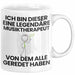 Musiktherapeut Geschenk Tasse Lustige Geschenkidee Geburtstag für Musiktherapeut Ich Bin Dieser Legendäre Musiktherapeut Von Dem Alle Geredet Haben Kaffee-Becher Weiß Trendation