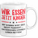 Deutschlehrer Unterricht Tasse Geschenk Lustige Geschenkidee Spruch Wir Essen Ü Jetzt Kinder Weiß Trendation