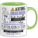 Plattenladenbesitzerin Tasse Geschenk Lustiger Spruch Bitte Erheben Sie Sich Seine Majestät Die Plattenladenbesitzerin Betritt Den Raum Grün Trendation