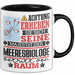 Meeresbiologe Geschenk Tasse Lustiger Spruch Erheben Sie Sich Der Meeresbiologe Betritt den Raum Schwarz Trendation