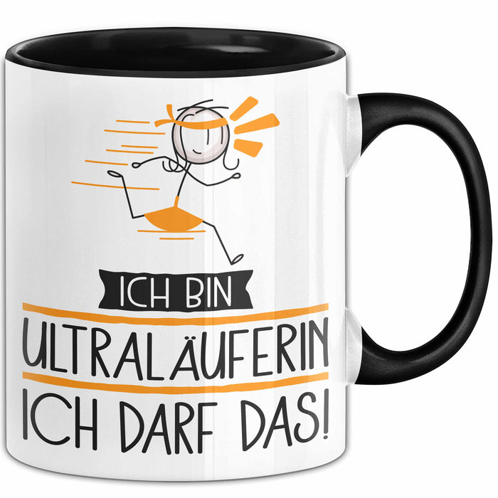 Geschenk für Ultraläuferin Tasse Lustige Geschenkidee Geburtstag Ich Bin Ultraläuferin Ich Darf Das Trendation