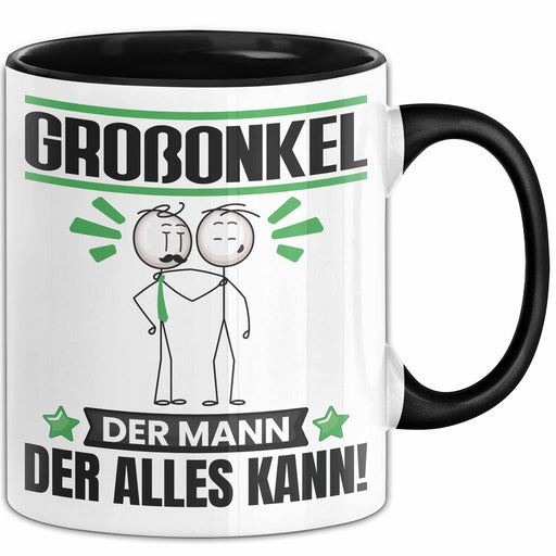 Großonkel Tasse Geschenk für Großonkel Der Mann Der Alles Kann Geschenkidee zum Geburtstag Schwarz Trendation