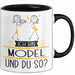 Model Tasse Geschenk Ich Bin Model Und Du So Geschenkidee Lustiger Spruch Becher Trendation