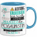 Posaunistin Tasse Geschenk Lustiger Spruch Bitte Erheben Sie Sich Seine Majestät Die Posaunistin Betritt Den Raum Blau Trendation