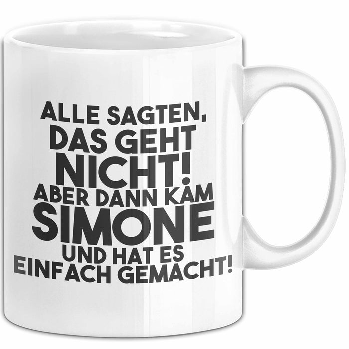 Simone Tasse Alle Sagten Das Geht Nicht, Aber Dann Kam Simone Geschenk