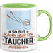 Taucher Geschenk Tasse So Gut Kann Nur Ein Taucher Aussehen Geschenkidee Kaffee-Becher Grün Trendation