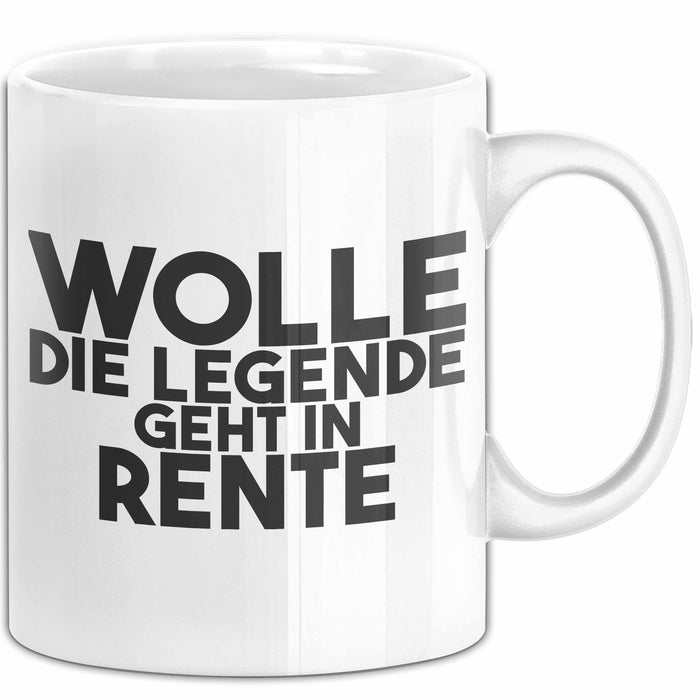 Wolle Tasse Wolle – Die Legende Geht In Rente Geschenk