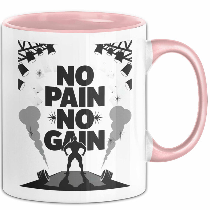 Bodybuilder Tasse Geschenk Lustige Geschenkidee Spruch Für Muskel Aufbau Fans Rosa Trendation