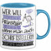 Schriftstellerin Tasse Geschenk Spruch Wer Will Schon Prinzessin Sein Wenn Man Auch Schriftstellerin Sein Kann Blau Trendation