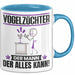 Vogelzüchter Tasse Geschenk für Vogelzüchter Der Mann Der Alles Kann Geschenkidee zum Geburtstag Blau Trendation