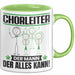 Chorleiter Tasse Geschenk für Chorleiter Der Mann Der Alles Kann Geschenkidee zum Geburtstag Grün Trendation