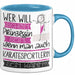 Karatesportlerin Tasse Geschenk Spruch Wer Will Schon Prinzessin Sein Wenn Man Auch Karatesportlerin Sein Kann Blau Trendation