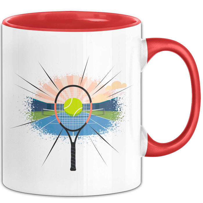 Tennisspieler Tasse Geschenk Lustige Geschenkidee Spruch Für Platz Champions Rot Trendation
