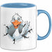Gans Tier Gänse Bauer Tasse Becher Geschenk Lustige Geschenkidee Spruch Blau Trendation