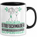 Stiefschwäger Geschenk Tasse Ich Bin Stiefschwäger Aber Sag Doch Einfach Superheld Lustige Geschenkdiee für Stiefschwäger Kaffee-Becher Schwarz Trendation