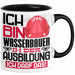 Wasserbauer Ausbildung Tasse Geschenk Ich Bin Wasserbauer In Der Ausbildung Ich Darf Das Geschenkidee Spruch Schwarz Trendation