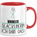 Geschenk für Slacklinerin Tasse Lustige Geschenkidee Geburtstag Ich Bin Slacklinerin Ich Darf Das Rot Trendation