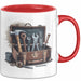 Handwerker Tasse Geschenkidee für Reparaturexperten Rot Trendation