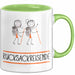 Geschenk für Rucksackreisende Tasse Lustige Geschenkidee Geburtstag Ich Bin Rucksackreisende Ich Darf Das Grün Trendation