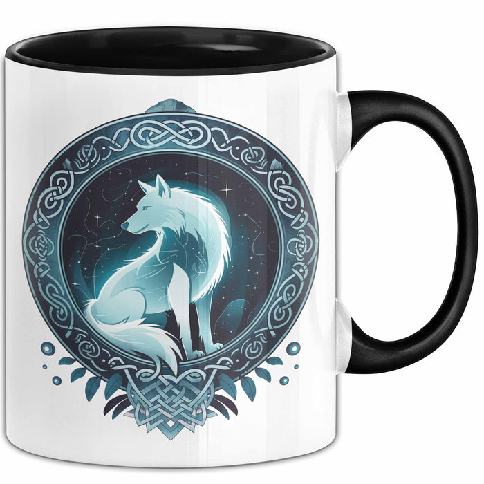 Wolf Tasse Geschenkidee Wikinger Fenriswolf Trendation