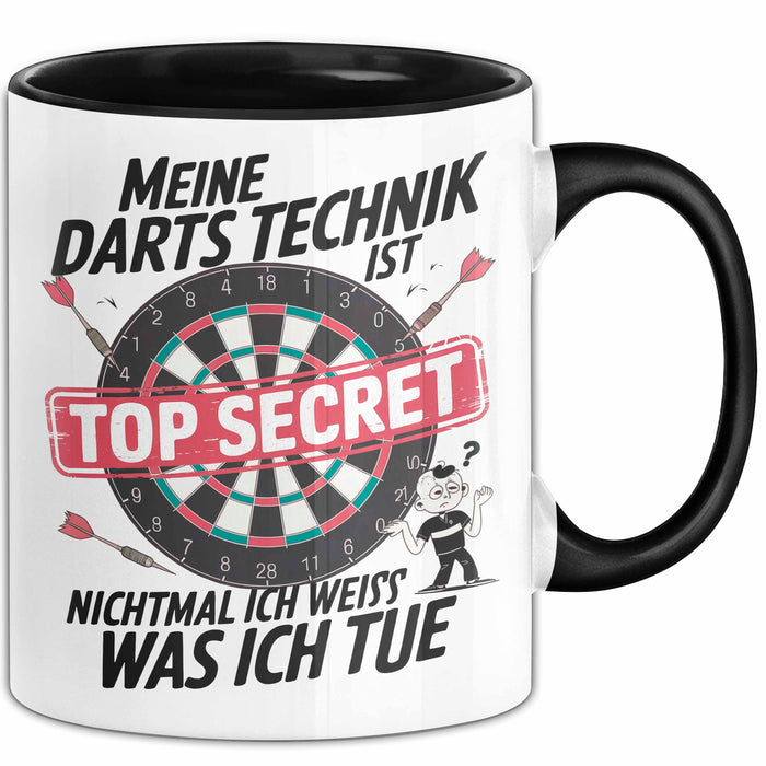 Dartspieler Tasse Geschenkidee Darts Technik Ist Geheim Trendation