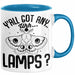 Dank Meme Tasse Geschenk Y'all Got Any Lamps Blau Trendation