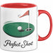 Golf Liebhaber Tasse Perfekter Schlag Geschenkidee Rot Trendation