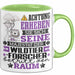 Wildtierforscher Geschenk Tasse Lustiger Spruch Erheben Sie Sich Der Wildtierforscher Betritt den Raum Grün Trendation